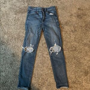 Distressed Blue Jeans for Women